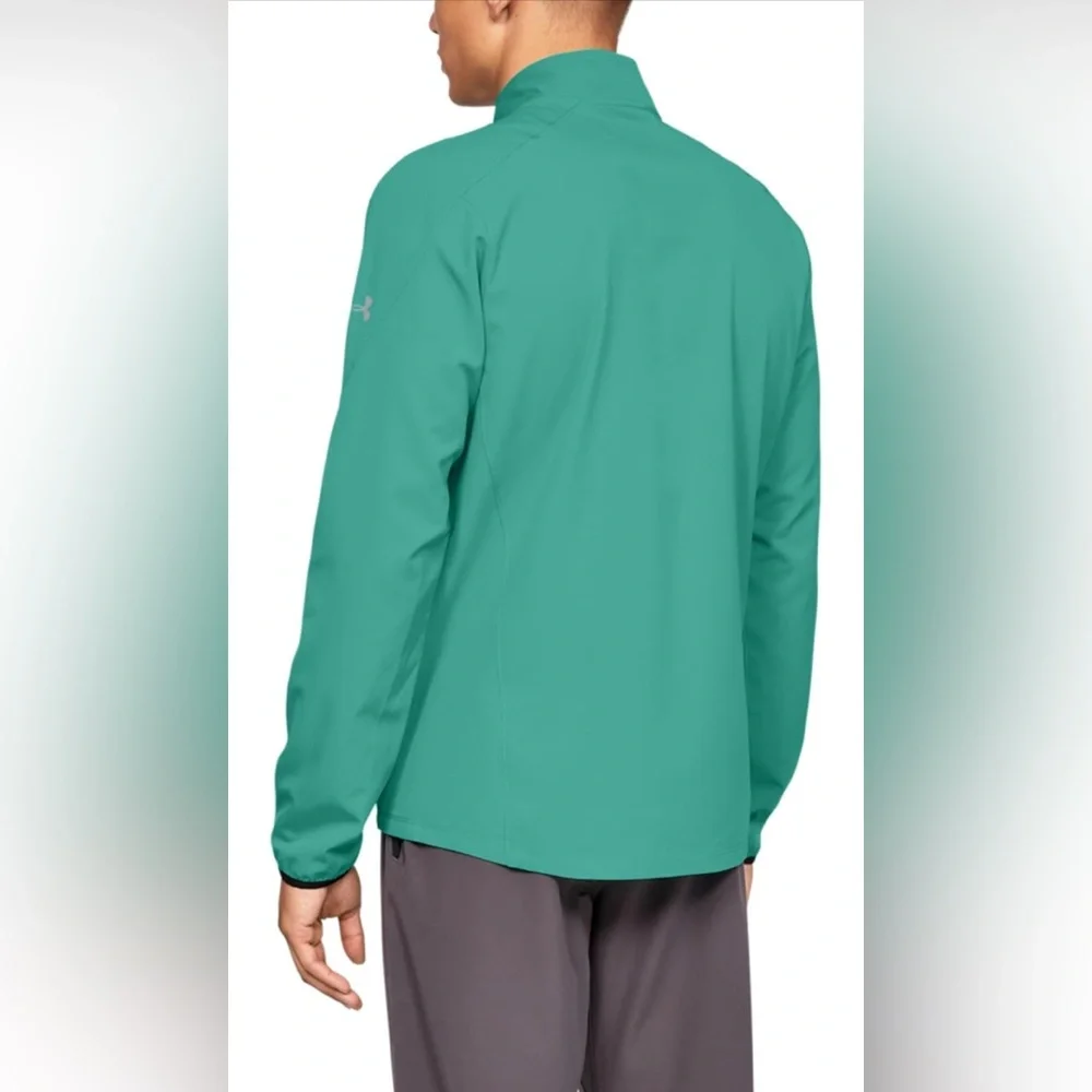 EUC Men’s Under Armour Green Storm Out and Back Stretch Woven Jacket Size XXL - Picture 10 of 14